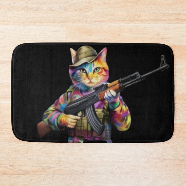 Item preview, ARMED KITTEN. KITTEN WITH AK 47 designed and sold by Obinne.