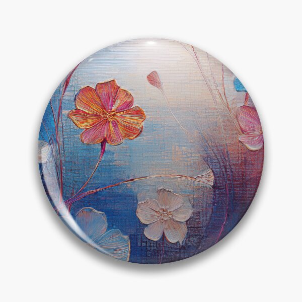 Item preview, painted flowers in boho style designed and sold by Pr7em.