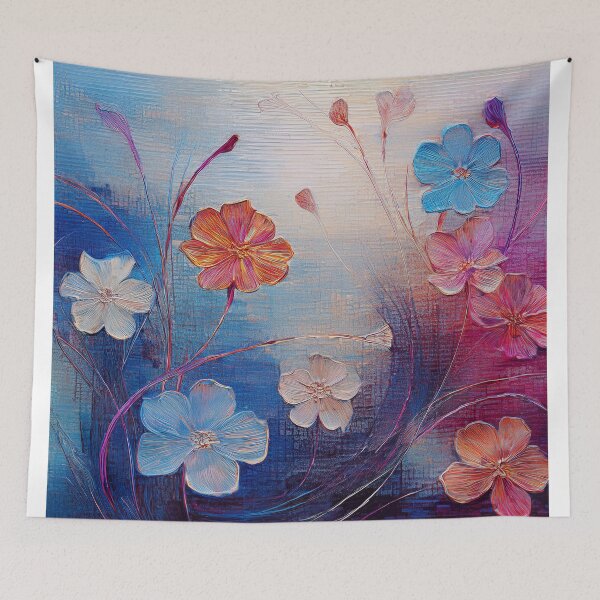 Item preview, painted flowers in boho style designed and sold by Pr7em.