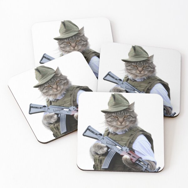 Item preview, ARMED KITTEN. FUNNY CAT SOLDIER  designed and sold by Obinne.