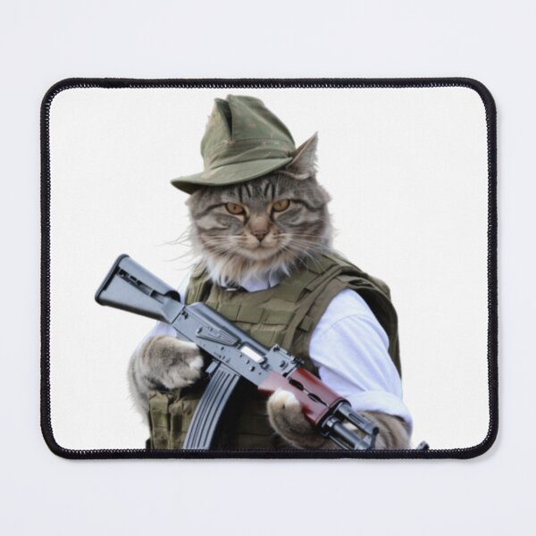Item preview, ARMED KITTEN. FUNNY CAT SOLDIER  designed and sold by Obinne.