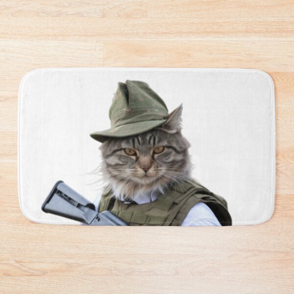 Item preview, ARMED KITTEN. FUNNY CAT SOLDIER  designed and sold by Obinne.