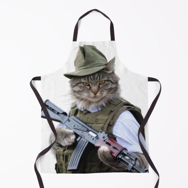 Item preview, ARMED KITTEN. FUNNY CAT SOLDIER  designed and sold by Obinne.