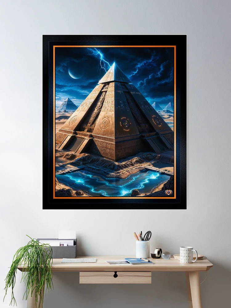 Secrets Of A Lost Civilization Reveals The Grand Pyramid Of The Ancients AI Concept Art by Xzendor7 | Astounding Architecture 2 Secrets Of A Lost Civilization Reveals The Grand Pyramid Of The Ancients Awe-Inspiring AI Concept Art by Xzendor7 Wall Decor Poster Art Print