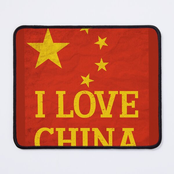 Item preview, I Love China with Grunge China Flag for China Lovers designed and sold by SwanAndStone.