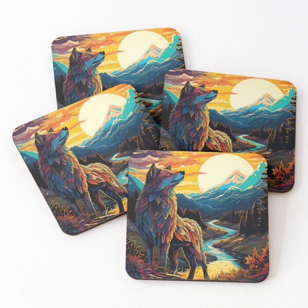 Item preview, Wolf of the Neon Woods designed and sold by Konkam.