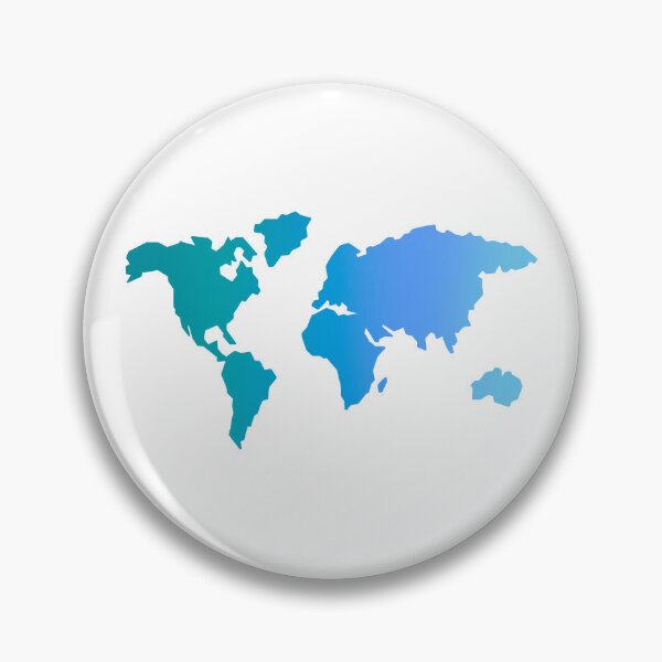 Item preview, Blue tones world map designed and sold by dudaoliveira.art.