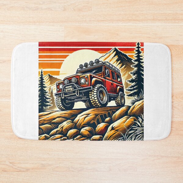 Aperçu de l'œuvre Jeep dans les montagnes Art créée et vendue par DesignHub.