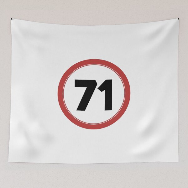 Item preview, Speed limit 71, happy 71st birthday designed and sold by Wolagno.