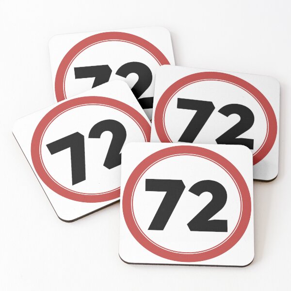 Item preview, Speed limit 72, happy 72nd birthday designed and sold by Wolagno.
