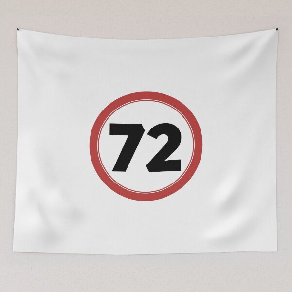 Item preview, Speed limit 72, happy 72nd birthday designed and sold by Wolagno.