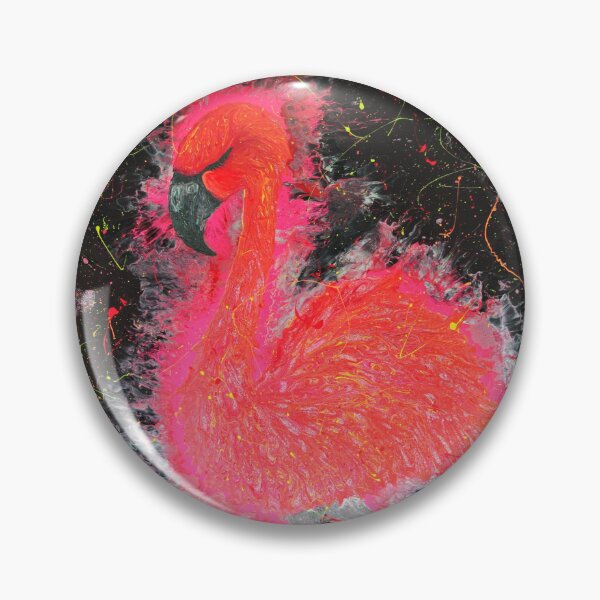 Item preview, FLAMMING HOT Metallic Pink Flamingo designed and sold by PGKINART.