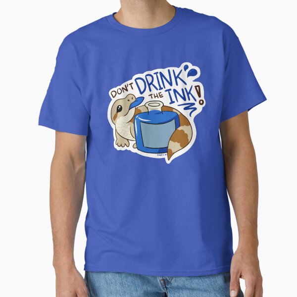 Item preview, "Don't Drink the Ink!" Blue-Tongued SkINK designed and sold by inkyconverters.