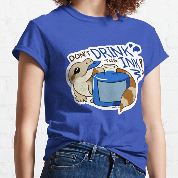 Item preview, "Don't Drink the Ink!" Blue-Tongued SkINK designed and sold by inkyconverters.