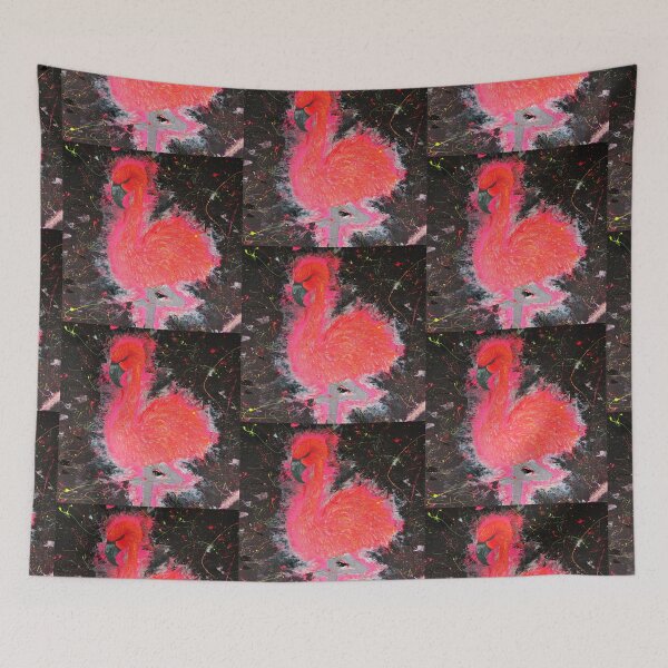 Item preview, FLAMMING HOT Metallic Pink Flamingo designed and sold by PGKINART.