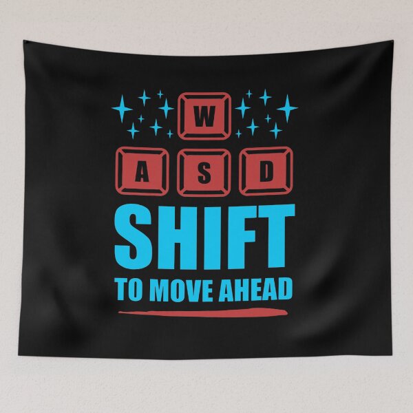 Item preview, Progress Through the Shift - Gamer’s Life designed and sold by CleanDecor.