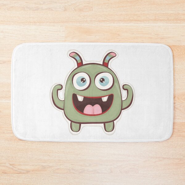 Item preview, Cute groovy monster, green character designed and sold by OM-lova.