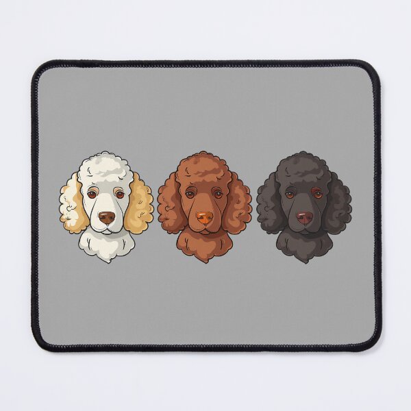 Item preview, Poodle Puppy Dog Faces Cream, Apricot, Black Poodle Illustration designed and sold by meganohm.