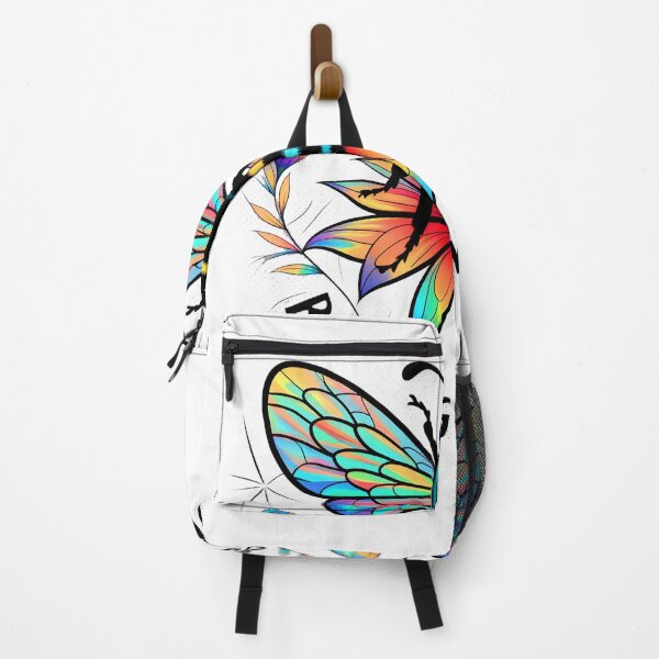Item preview, Rainbow Bee on Flower - Colorful and Ecological Design designed and sold by ObjCrea123.