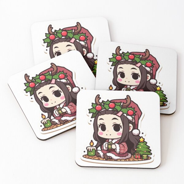 Item preview, Christmas Theme Nezuko designed and sold by AnimeRay.