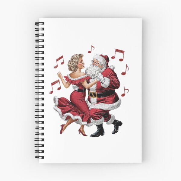 Item preview, Santa Claus and Mrs. Claus Dancing Christmas Illustration designed and sold by love3617.