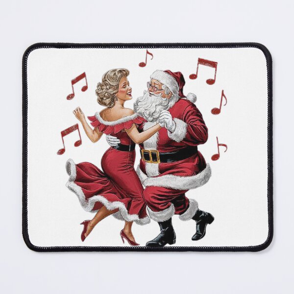 Item preview, Santa Claus and Mrs. Claus Dancing Christmas Illustration designed and sold by love3617.