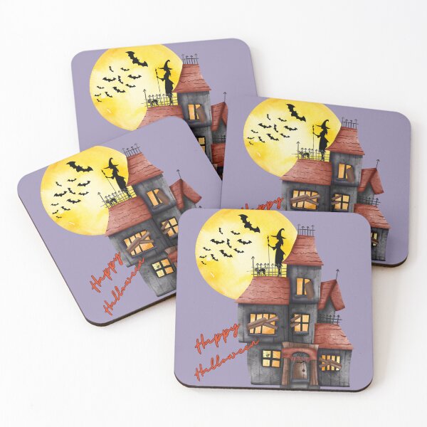 Item preview, Witch Calling Bats on Halloween designed and sold by 502Templates.