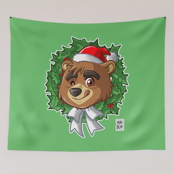 Item preview, XMAS - CUTE CUB WREATH designed and sold by bobobear.