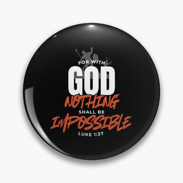 Item preview, Luke 1:37 designed and sold by JabezFj.