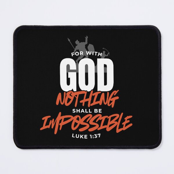 Item preview, Luke 1:37 designed and sold by JabezFj.