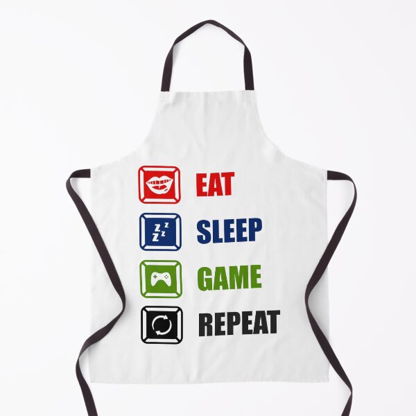 Item preview, Eat Sleep Game Repeat - Life of a Gamer designed and sold by CleanDecor.