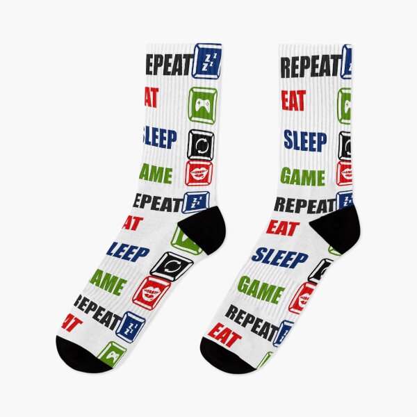 Item preview, Eat Sleep Game Repeat - Life of a Gamer designed and sold by CleanDecor.