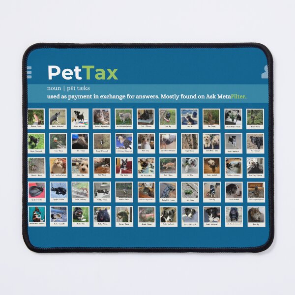 Item preview, MeFi Pet Tax designed and sold by MetaFilter.