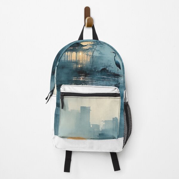 Item preview, Pagoda Moon Over Urban Tranquility designed and sold by PanoramaPrints.