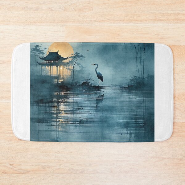 Item preview, Pagoda Moon Over Urban Tranquility designed and sold by PanoramaPrints.