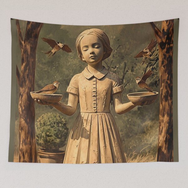 Item preview, Nostalgic Little Wendy Statue designed and sold by artenvironments.