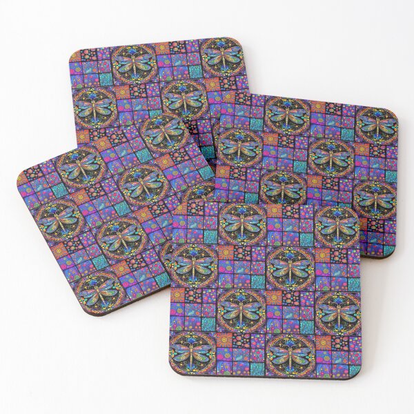 Item preview, Vibrant Dragonfly pattern designed and sold by PurpleJelly.