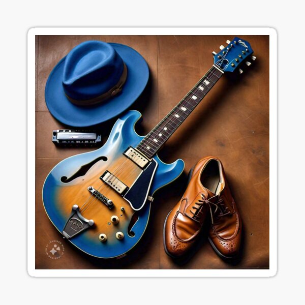 Blues guitar Sticker