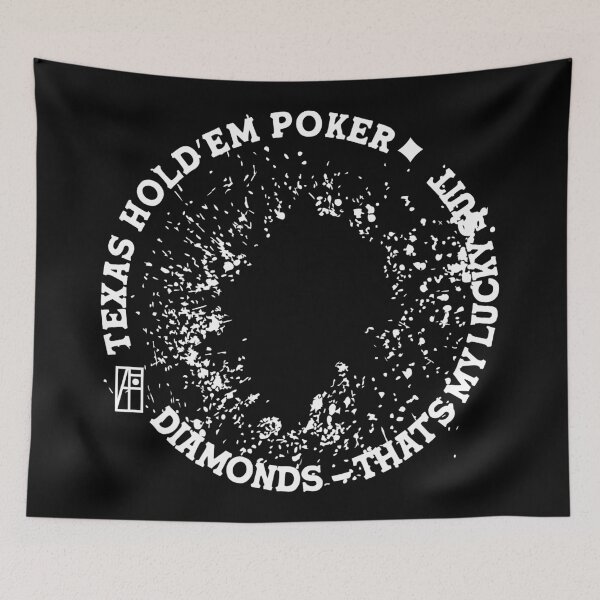 Item preview, GAME - POKER - TEXAS HOLDEM - Diamonds - That's my lucky suit - 1 designed and sold by ArtProjectShop.