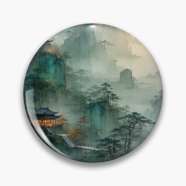 Item preview, Pagoda Dawn Over City Skies designed and sold by PanoramaPrints.