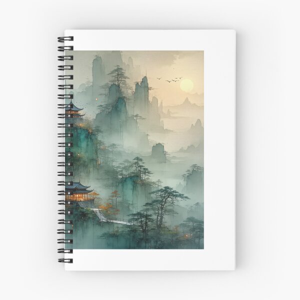 Item preview, Pagoda Dawn Over City Skies designed and sold by PanoramaPrints.