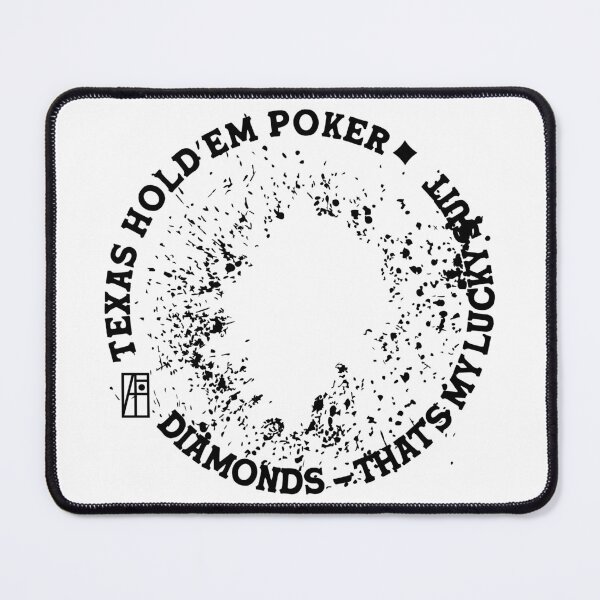 Item preview, GAME - POKER - TEXAS HOLDEM - Diamonds - That's my lucky suit - 2 designed and sold by ArtProjectShop.