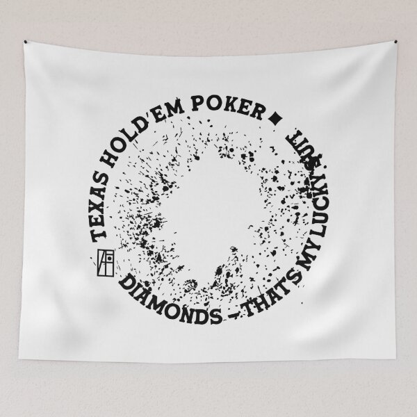 Item preview, GAME - POKER - TEXAS HOLDEM - Diamonds - That's my lucky suit - 2 designed and sold by ArtProjectShop.