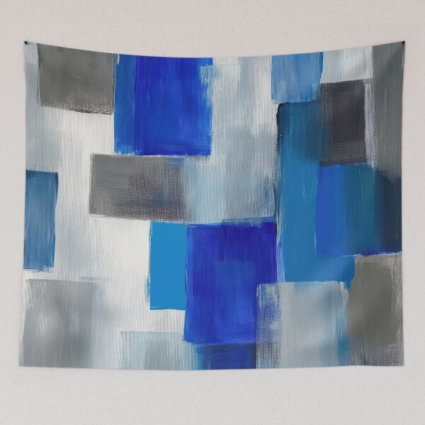 Item preview, Cool Tones Abstract Blocks designed and sold by Suzana Djordjevic.
