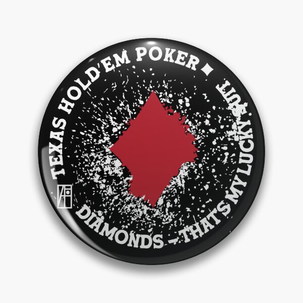 Item preview, GAME - POKER - TEXAS HOLDEM - Diamonds - That's my lucky suit - 3 designed and sold by ArtProjectShop.
