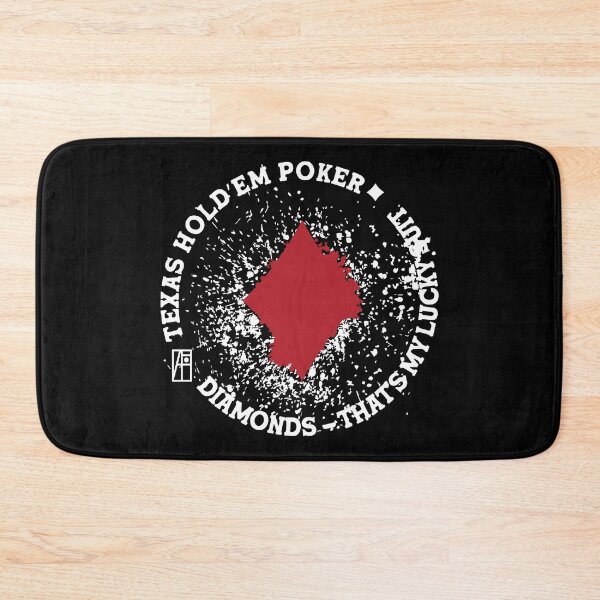 Item preview, GAME - POKER - TEXAS HOLDEM - Diamonds - That's my lucky suit - 3 designed and sold by ArtProjectShop.
