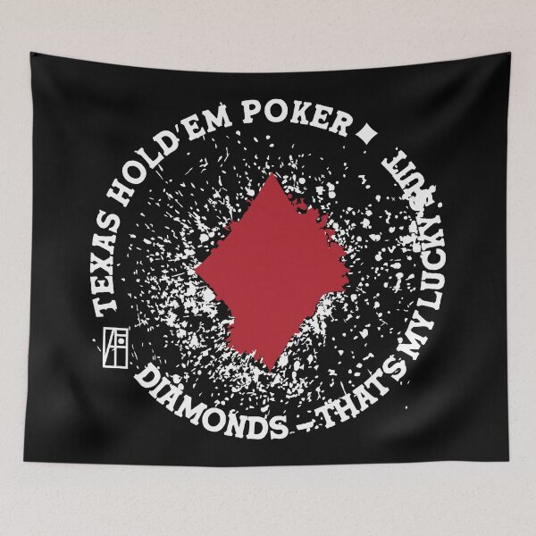 Item preview, GAME - POKER - TEXAS HOLDEM - Diamonds - That's my lucky suit - 3 designed and sold by ArtProjectShop.