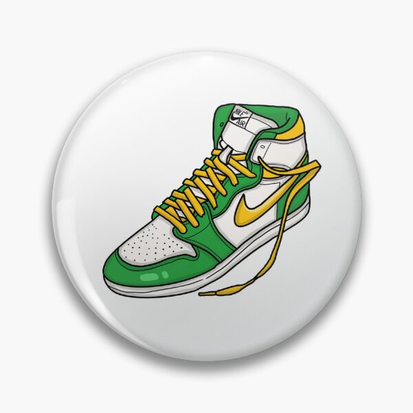 Item preview, Green and Yellow Nike Shoe designed and sold by hannaxart.