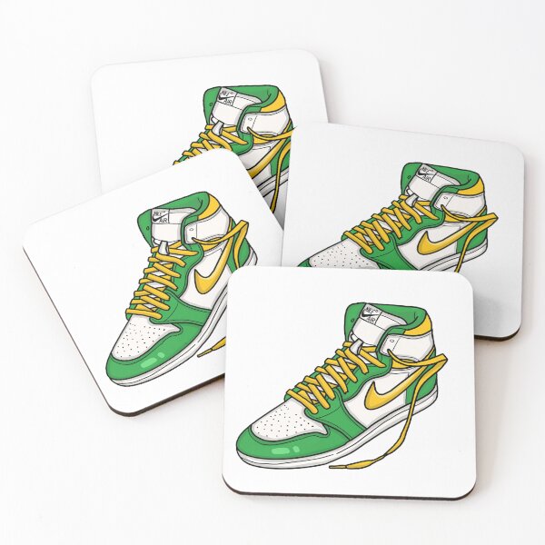 Item preview, Green and Yellow Nike Shoe designed and sold by hannaxart.
