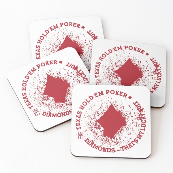 Item preview, GAME - POKER - TEXAS HOLDEM - Diamonds - That's my lucky suit - 4 designed and sold by ArtProjectShop.